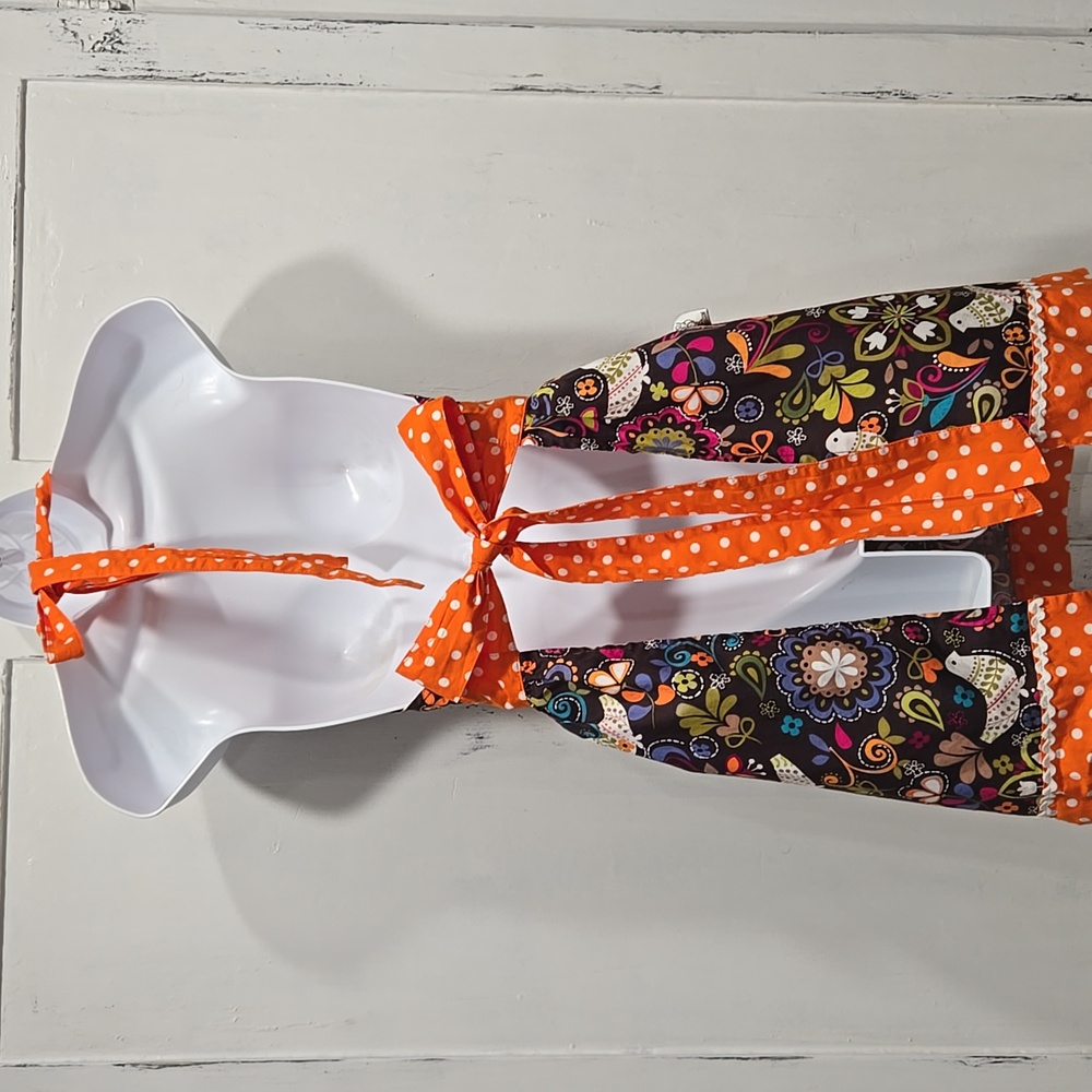 BOOJIBOO APRON..BIRDS OF NORWAY PRINT. #7577 - Picture 7 of 8